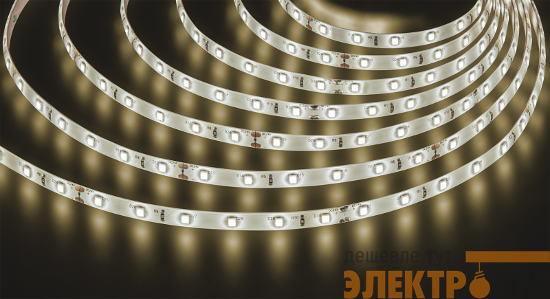 Лента светодиодная 95 312 NLS-2835WW60-4.8-IP65-24V (уп.5м) Navigator 95312