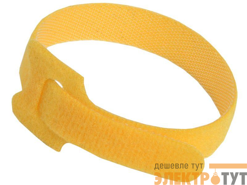 Хомут-липучка ХКл 14х310 желт. (уп.100шт) IEK UHL10-14-310-100-K05