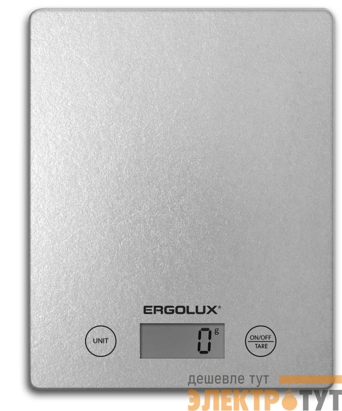 Весы кухонные ELX-SK02-С03 до 5кг 195х142мм сер. Ergolux 13600