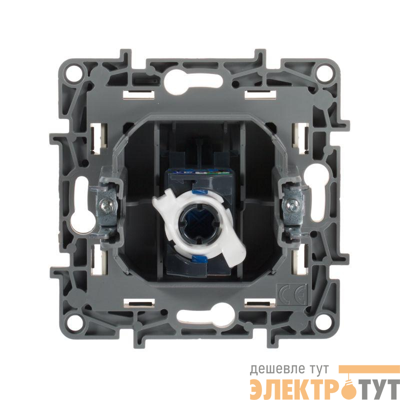 Розетка компьютерная 1-м СП Etika RJ45 кат.5E UTP механизм сл. кость Leg 672341