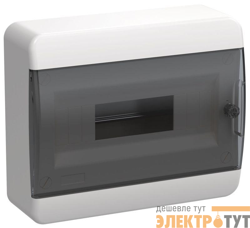 Корпус ЩРН-П-12 TEKFOR IP41 черн. прозр. дверь пластик. IEK TF5-KP12-N-12-41-K01-K03