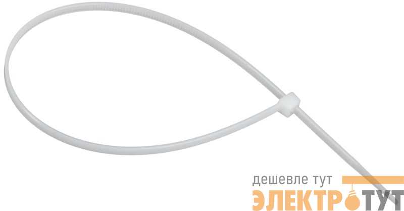 Хомут 3.6х300мм P6.6 стандартный бел. (уп.100шт) IEK UHH30-D036-300-100-K01