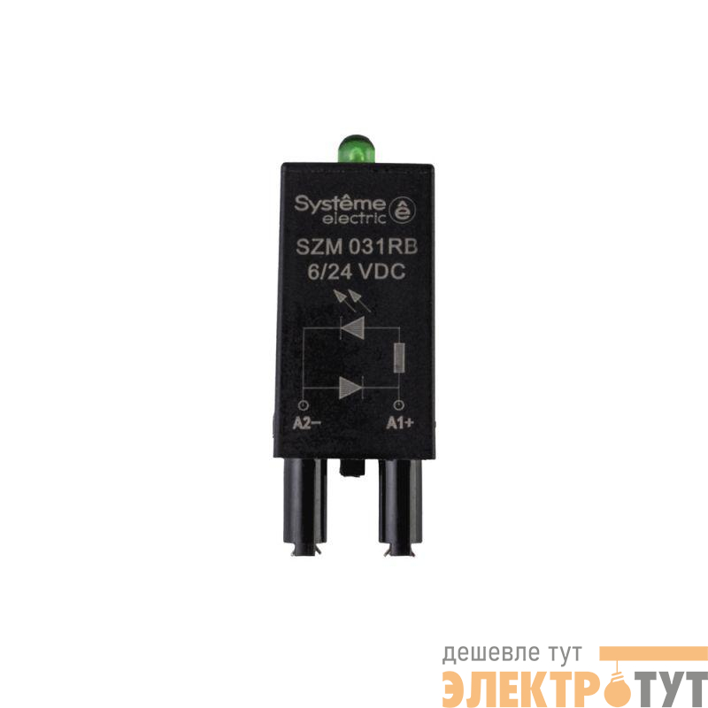 Модуль защитный диод+LED 6/24VDC SE SZM031RB