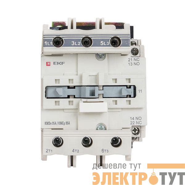 Контактор КМЭп 95А кат. 24В DC 1НО+1НЗ PROxima EKF ctr-s-95-24-nc-p