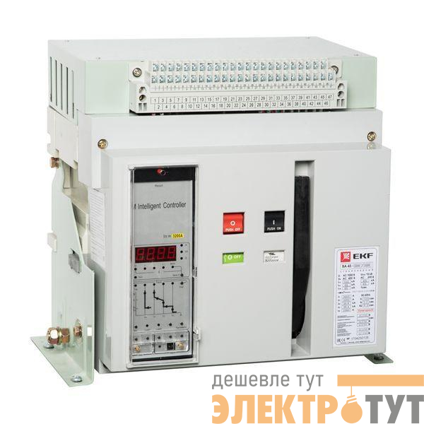 Выключатель автоматический 3п 2000/1000А 80кА ВА-45 PROxima стац. EKF mccb45-2000-1000