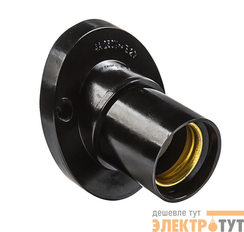 Патрон E27 Ф П-02 E27 карболитовый настенный IN HOME 4690612032252