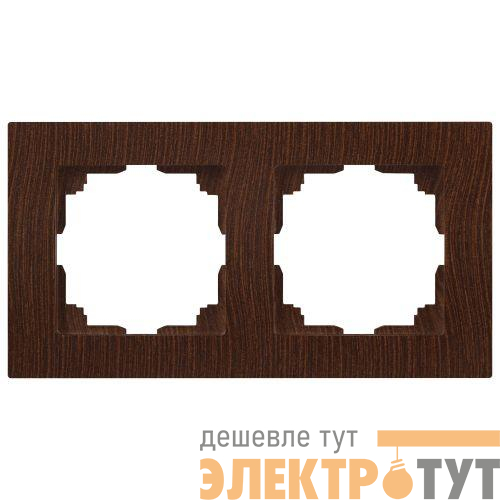 Рамка 2-м СП Accent 6-502-10 венге Intro Б0063754