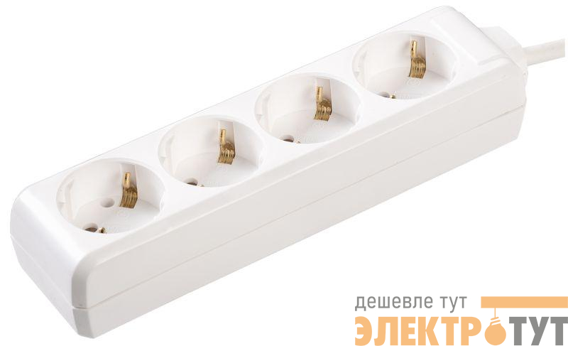 Удлинитель 4х3м с заземл. 16А IP20 У04 2P+PE 250В 3х1 IEK WYP10-16-04-03-Z-N