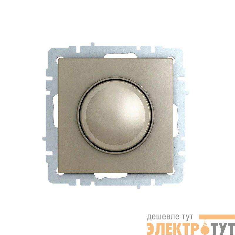 Светорегулятор СП BRITE пов-наж. 600Вт СС10-1-0-БрШ механизм шампань IEK BR-D20-0600-K37