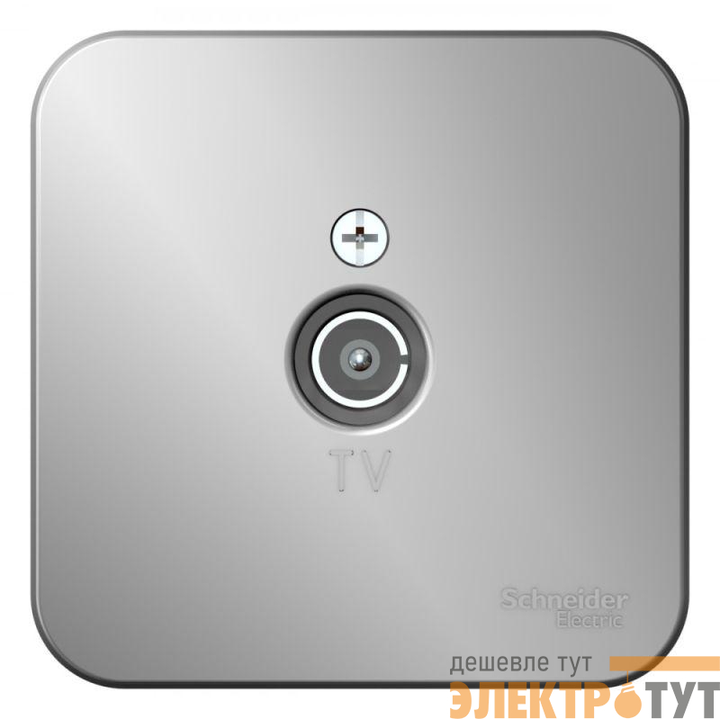 Розетка телевизионная TV ОП Blanca коннектор с изолир. пластиной алюм. SE BLNTA000013