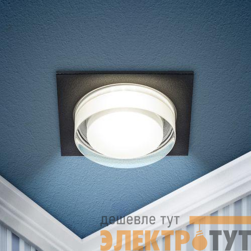 Светильник декоративный DK108 BK MR16 GU5.3 встраив. черн. ЭРА Б0058399