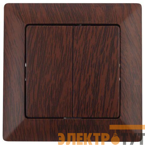 Выключатель 2-кл. СП Solo 4-104-10 10А 250В IP20 венге Intro Б0053591