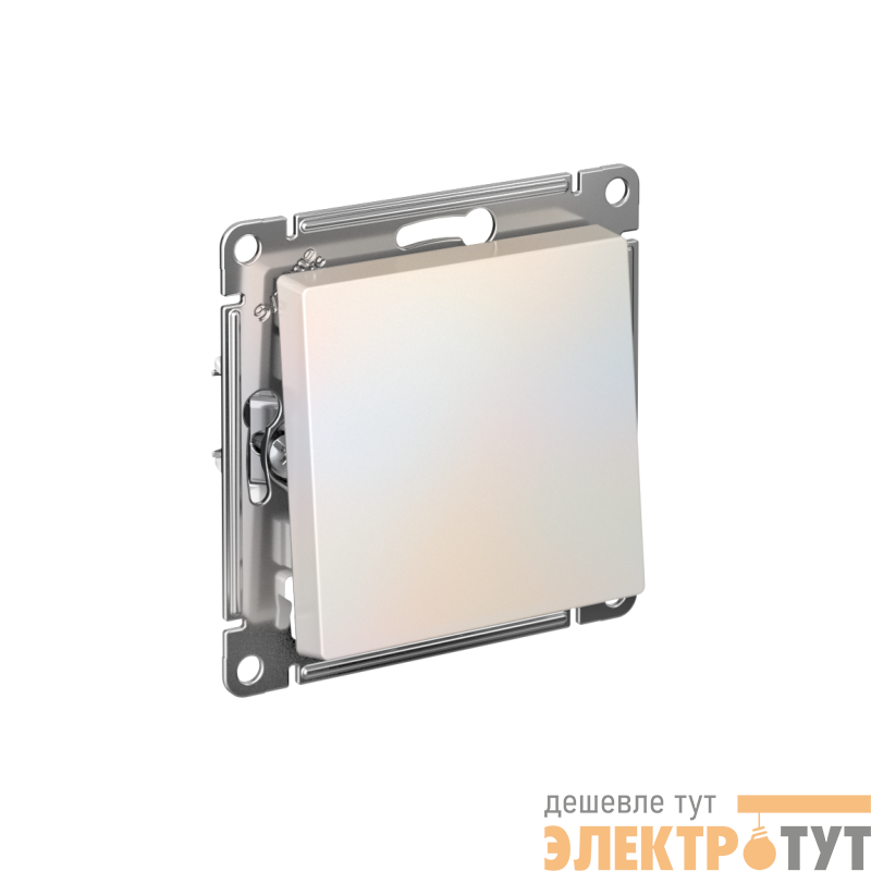 Выключатель 1-кл. СП AtlasDesign 10А IP20 (сх. 1) 10AX с самовозвратом механизм жемчуж. SE ATN000415