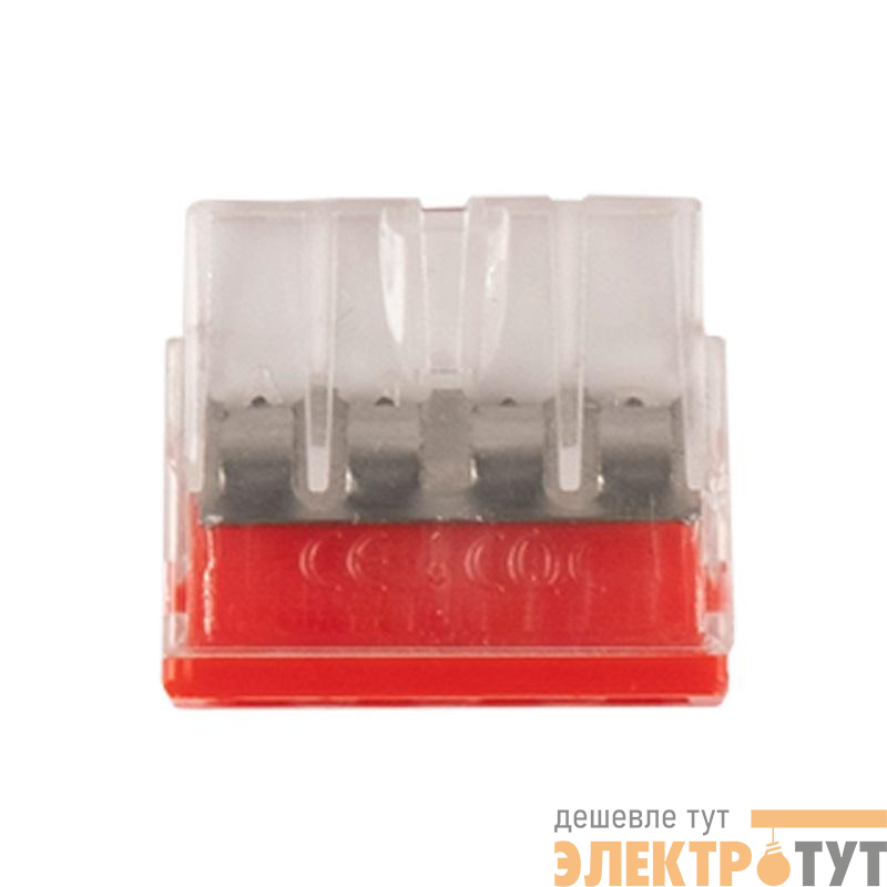 Клемма монтажная нажимного соединения PTC-4P 2273-204 450В 32А 0.14-4.0кв.мм Jazzway 5051034