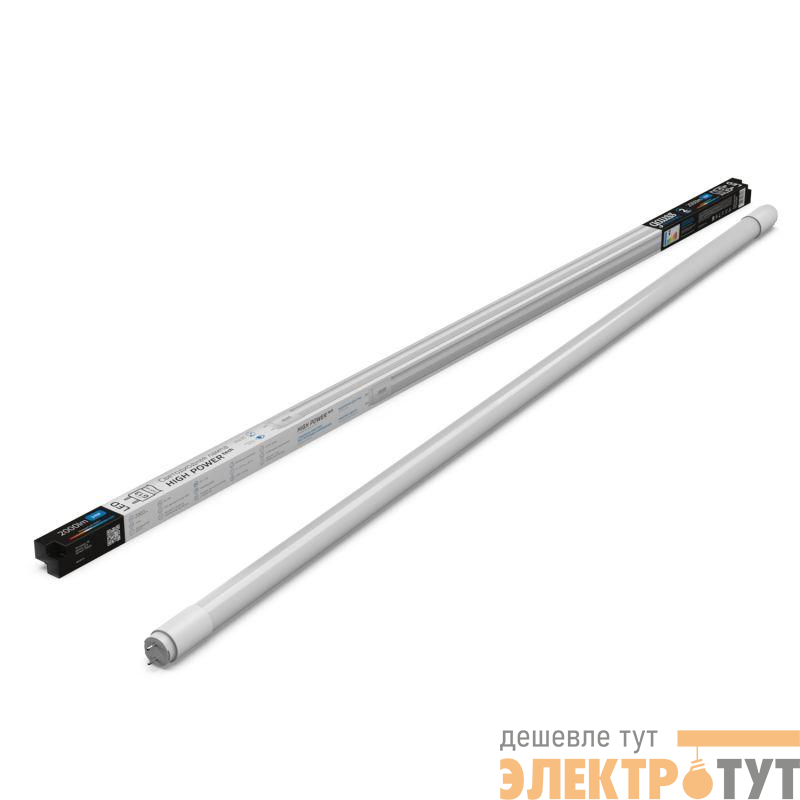 Лампа светодиодная Elementary 24Вт трубчатая 6500К холод. бел. G13 2000лм стекло GAUSS 93034