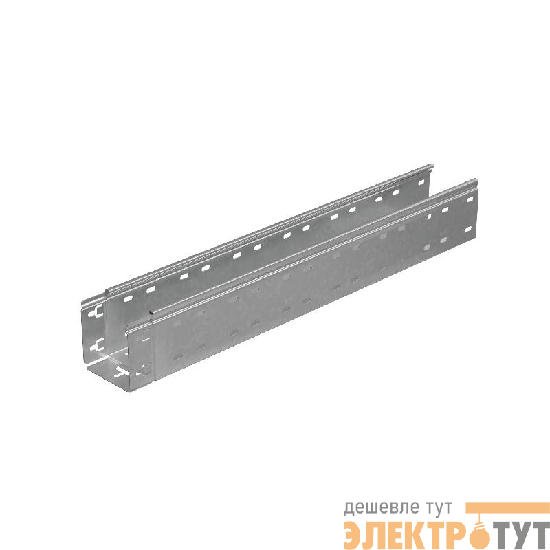 Лоток перфорированный 100х100 L4000 1.2мм "Быстрый монтаж ПЛЮС" КМ PL14036