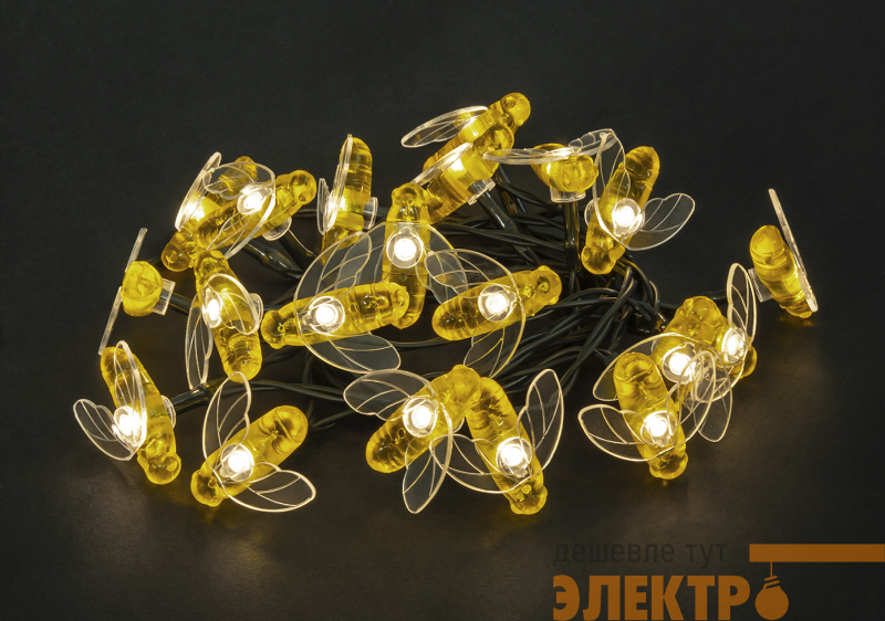 Светильник светодиодный (гирлянда "Пчелы") 93 842 NSL-89 IP44 на солнечн. батарее Navigator 93842