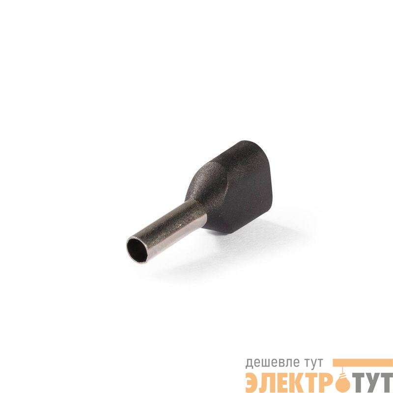 Наконечник штыревой втулочный изолированный НШВИ(2) 1.5-8 ЕВРО черн. КВТ 103246