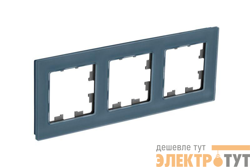 Рамка 3-м AtlasDesign Nature натур. стекло грифель SE ATN360703