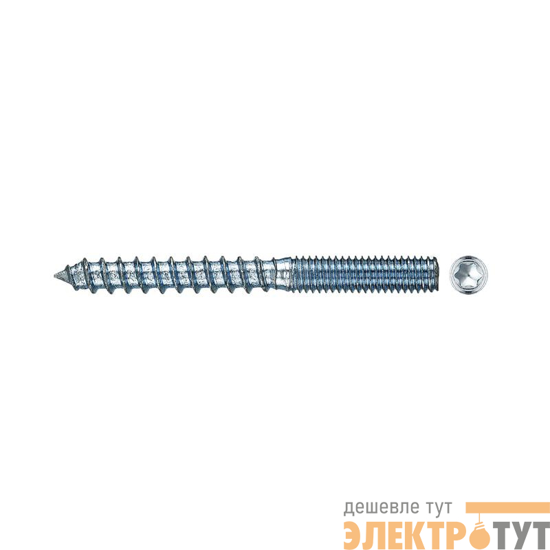 Шпилька сантехническая М6 L60 (уп.4шт) Tech-Krep/Zitar 112229