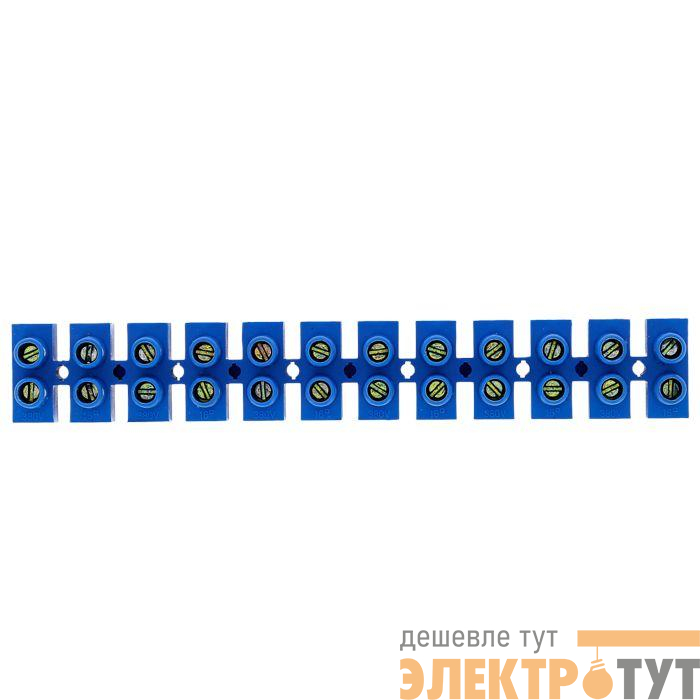 Колодка клеммная 25мм 60А полистирол син. EKF plc-KK-25-60-ps-s
