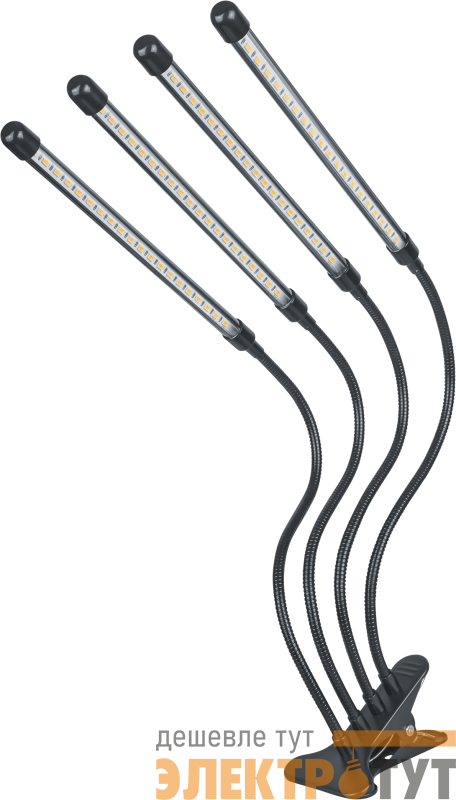 Светильник светодиодный 95 584 NDF-FITO-C01-01-40W-BL 40Вт IP40 на прищепке с таймером для растений полного спектра Navigator 95584