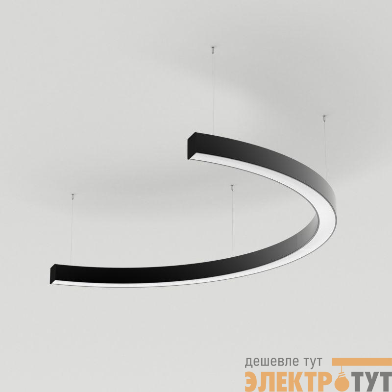 Светильник SP-LINE-HANG-ARC-C3535-D800-34W Warm3000 (BLACK 230В) металл Arlight 034016(1)