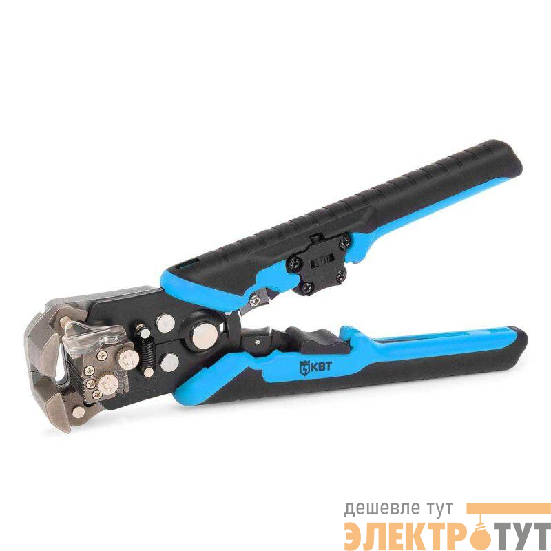 Стриппер автоматический с окном для сброса изоляции функцией продольной разделки проводов и модулем резки "CutPro" КВТ 89424