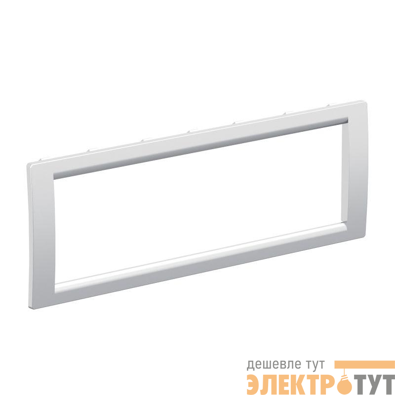 Рамка 6мод. универс. под Brava/VIVA/45х45 сер. металлик DKC F00015G