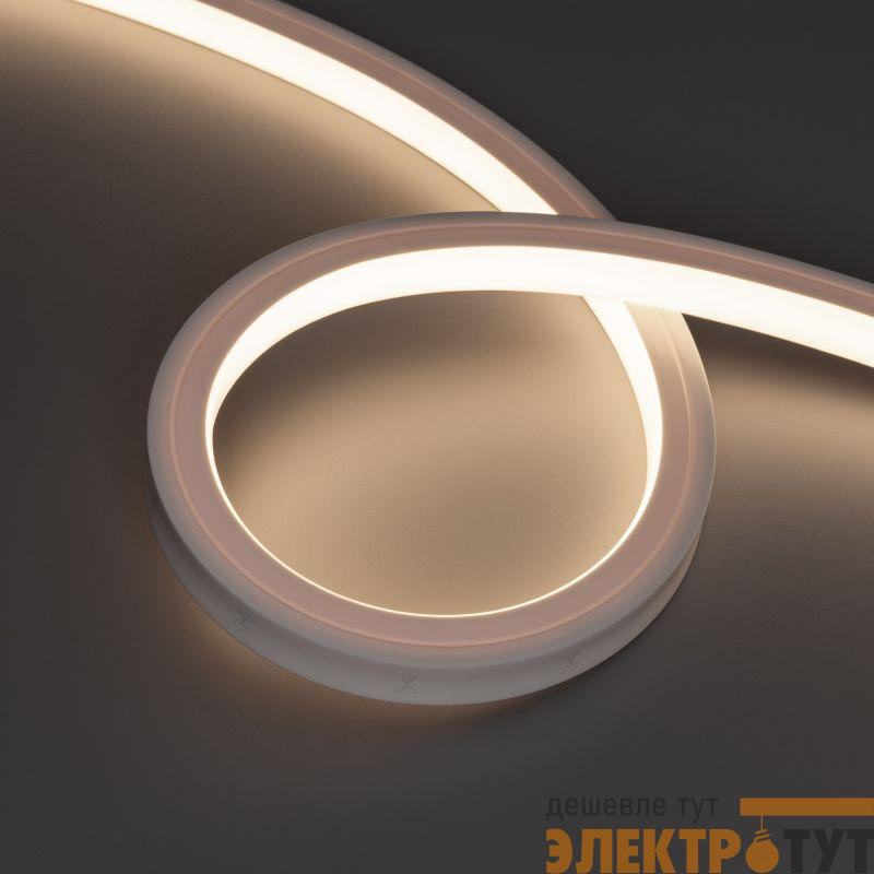 Лента светодиодная NOVA-TOP-PU-A120-16x15mm 24В Warm 3500К 10Вт/м IP68 wire x2 герметичная полиуретан (уп.5м) Arlight 049073