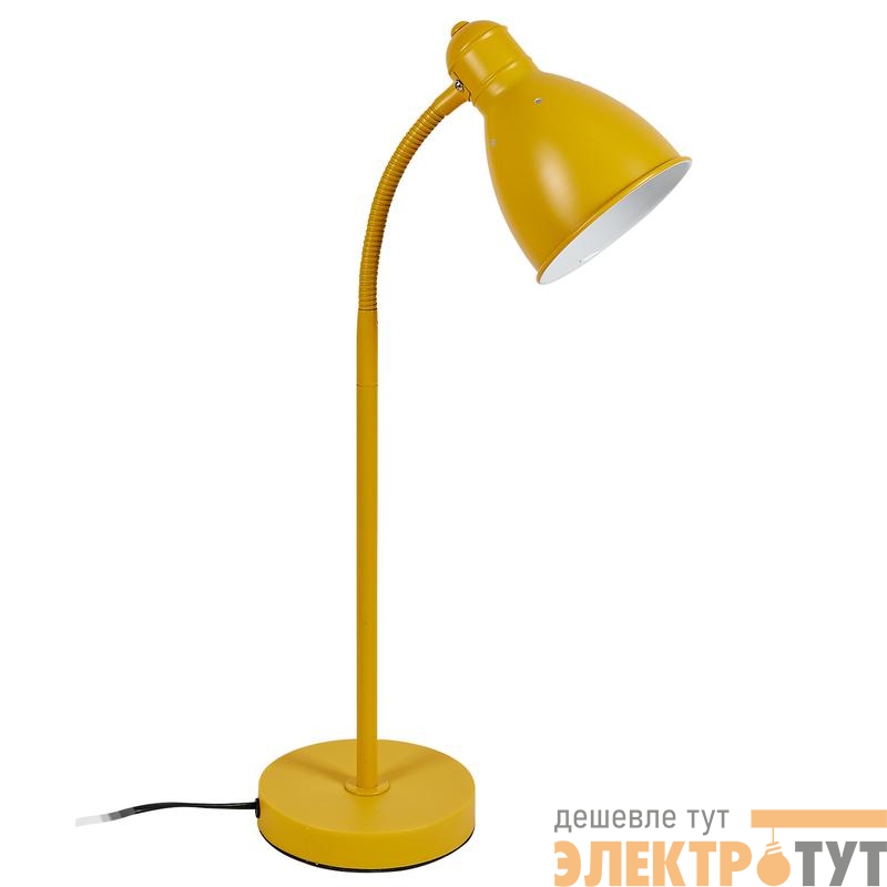 Светильник настольный UML-B701 E27 YELLOW 60Вт цоколь Е27 механический выкл. желт. ТМ Uniel UL-00010157