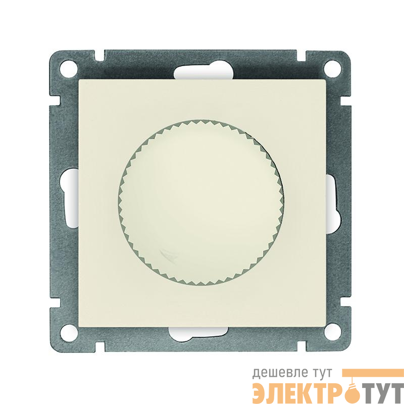 Светорегулятор СП Афина 500Вт механизм сл. кость (ivory) Universal A0101-I