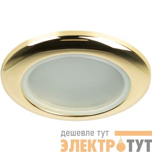 Светильник точечный WR1 GD 50Вт IP44 MR16 12В влагозащ. зол. ЭРА C0043846