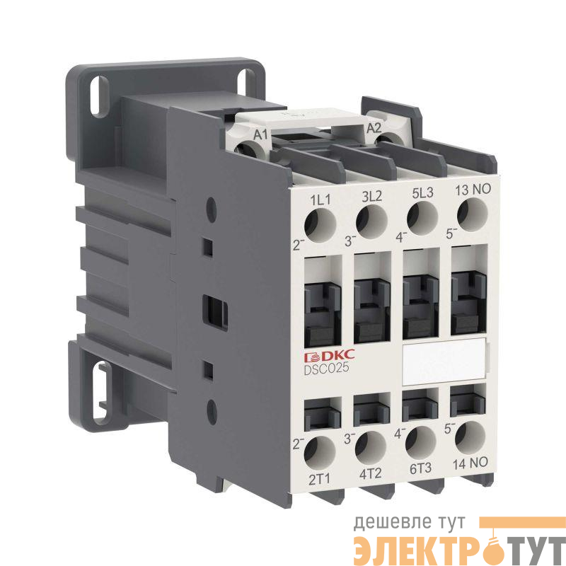 Контактор магнитный YON DSC025 25A 12.5кВт AC3 3P кат.24В DC 1НО YON DSC025-3C10D024