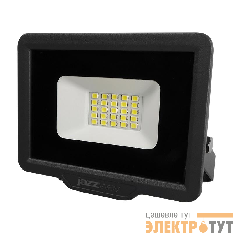 Прожектор светодиодный PFL-C3 20Вт 6500К IP65 ДО закален. прозр. стекло JazzWay 5023543A