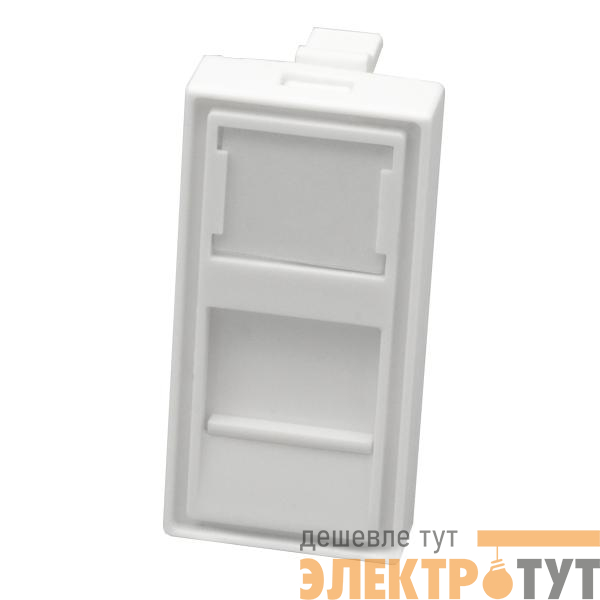 Панель лицевая 1 порта 45х22.5 Keystone шторка SUPRLAN 10-0319