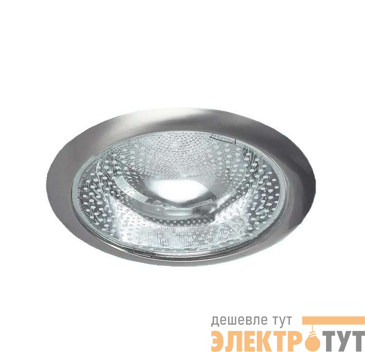 Светильник Downlight 226 03 06 2х26Вт E27 кругл. встраив. для компакт. люминисц. лампы со стеклом никель ИТАЛМАК IT8145