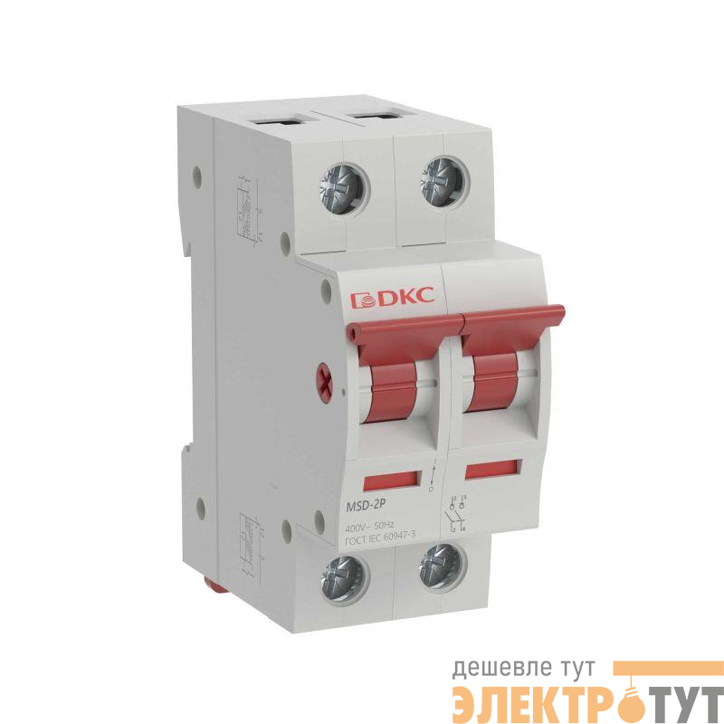 Выключатель нагрузки модульный 2п 80А MSD YON MSD-2P80