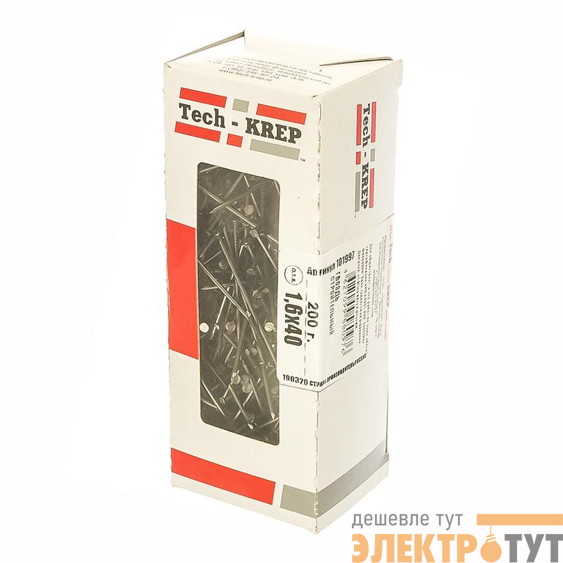 Гвоздь строительный 1.6х40 (уп.0.2кг) Tech-Krep/Zitar 101997