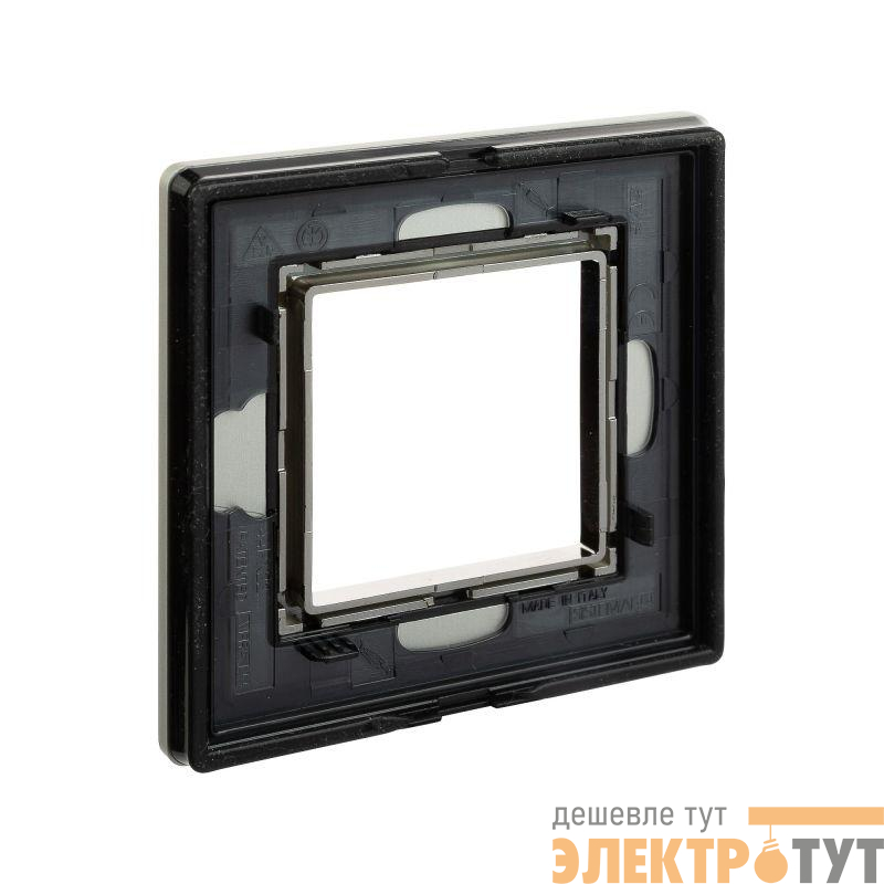 Рамка 1-м 2мод. Avanti алюм. сер. DKC 4404832