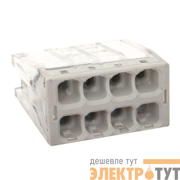 Клемма строительно-монтажная СМК 2273-248 8-проводная 0.5-2.5кв.мм с пастой (уп.50шт) PROxima EKF plc-smk-2273-248