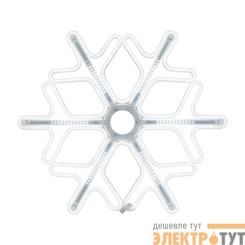 Фигура светодиодная "Снежинка" 60х60см LED бел. 50Вт IP65 эффект тающих сосулек гибкий неон Neon-Night 501-225