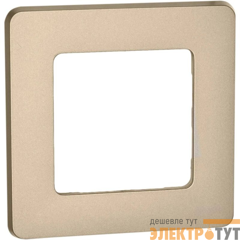 Рамка 1-м СП Inspiria IP20 шампань IEK 673938
