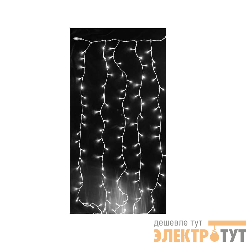 Гирлянда занавес 150х150см LDCL368-W-E 368 LED WH бел. IP20 SHLights 4690601035547 изображение
