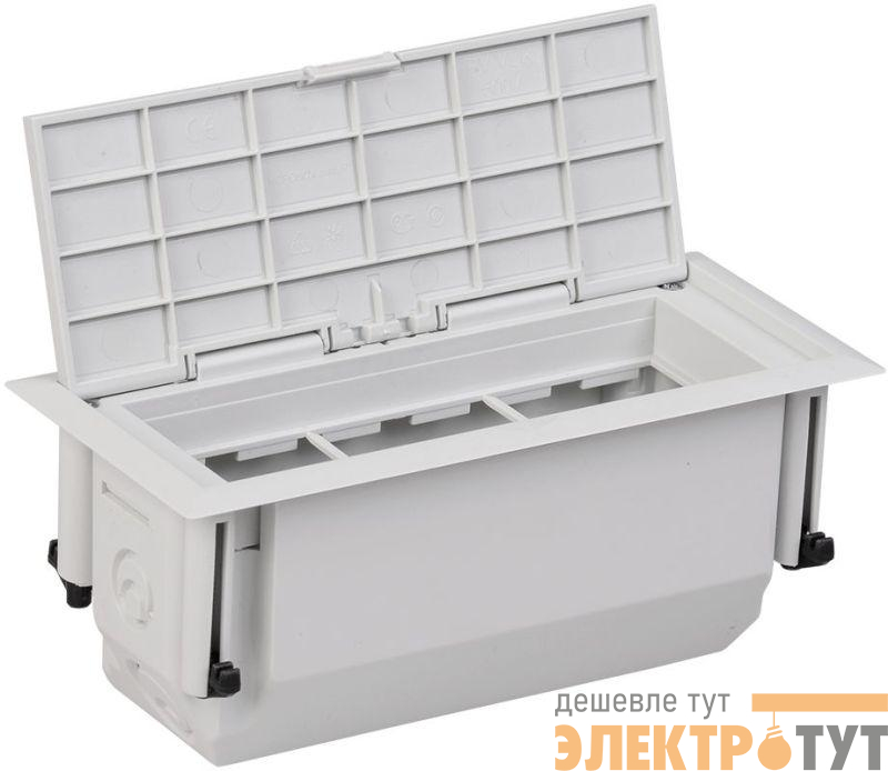 Лючок напольный ONFLOOR 6 mini L PRIMER IEK KNU-06-PCL