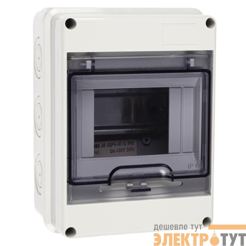 Бокс модульный накладной PDB/W 4005 GR (ЩРН-ПГ- 5) IP65 пластик. Pro JazzWay 5072053