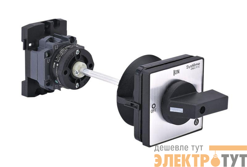 Выключатель-разъединитель 3п 20А IP20 с черн. выносн. рукоят. на дин-рейке/плате SE MSD20340B