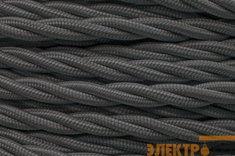 Провод 2х1.5 Графит матов. (уп.20м) Bironi B1-424-713-20
