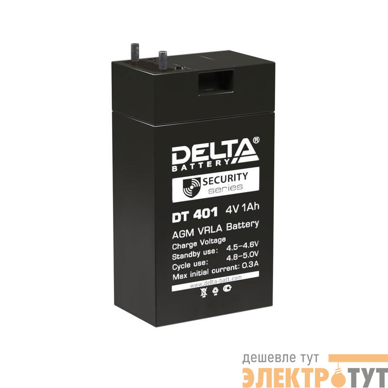 Аккумулятор для фонарей ТРОФИ 4В 1.0А.ч Delta DT 401