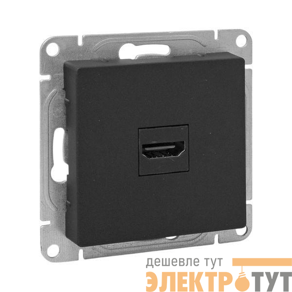 Розетка СП Эпика HDMI механизм черн. EKF UP1-SOB-HDMI